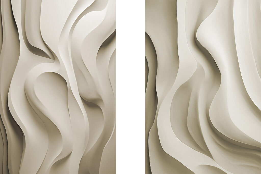 Flowing lines in neutral tones