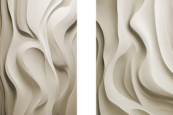 Flowing lines in neutral tones
