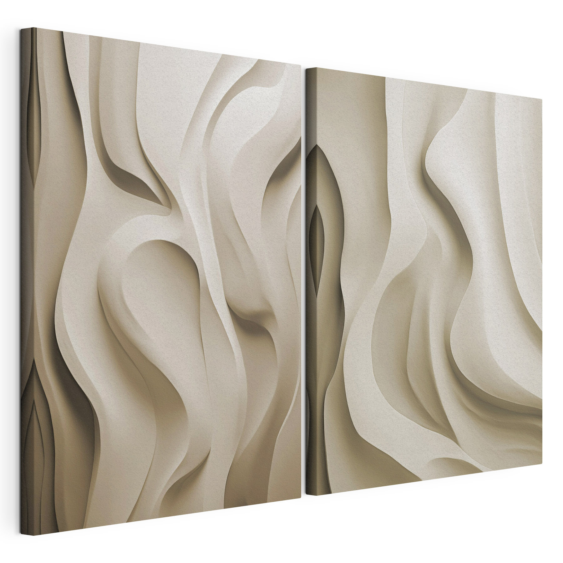 Flowing lines in neutral tones