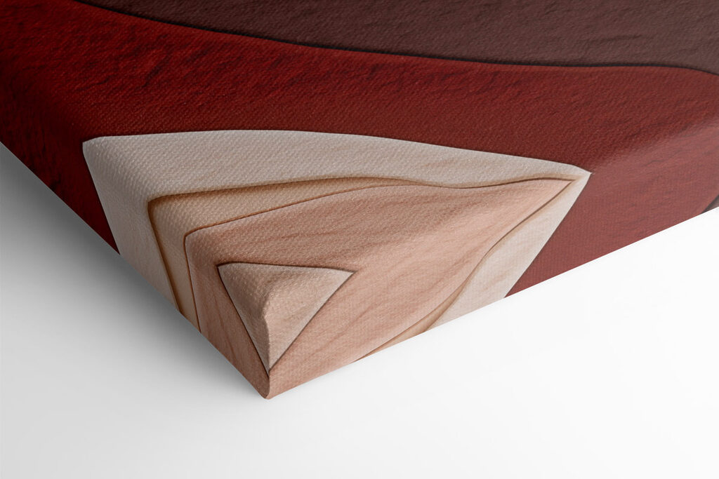 Flowing shapes in warm hues