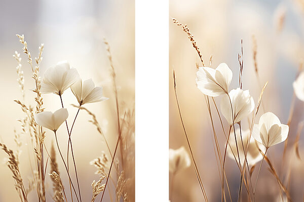 Soft petals in gentle sunlight
