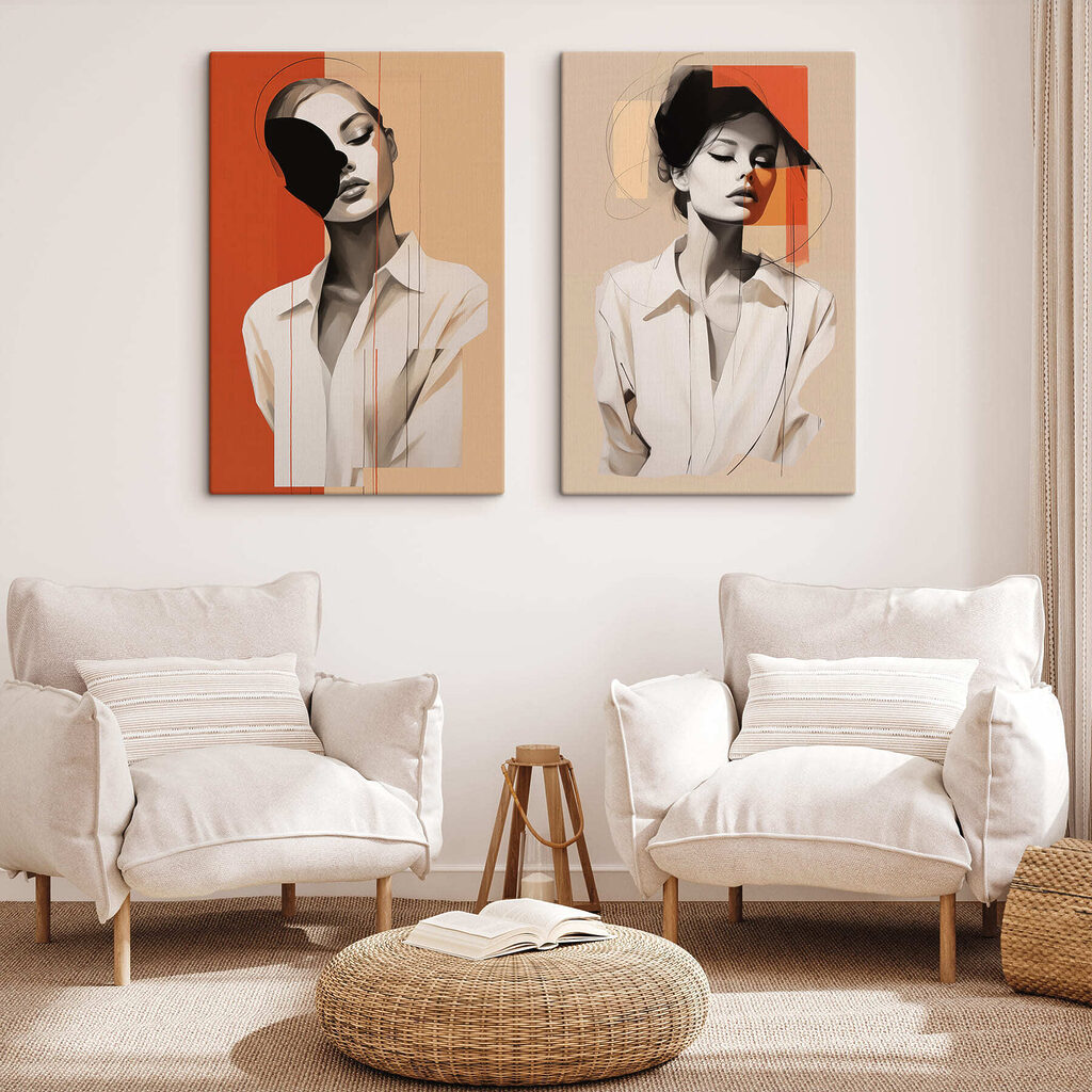 - Captivating abstract portrait interpretations