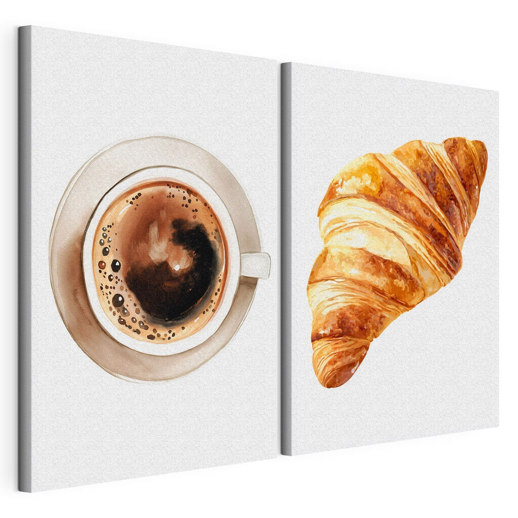 Croissant and a cup of coffee