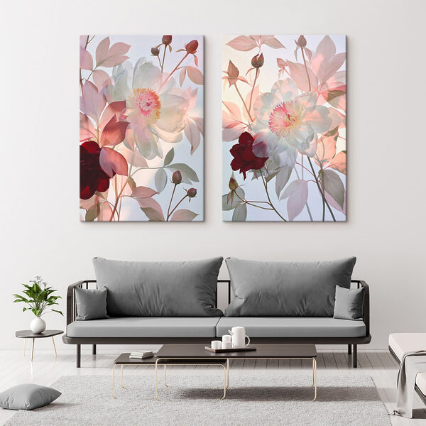 Soft blooms in delicate hues