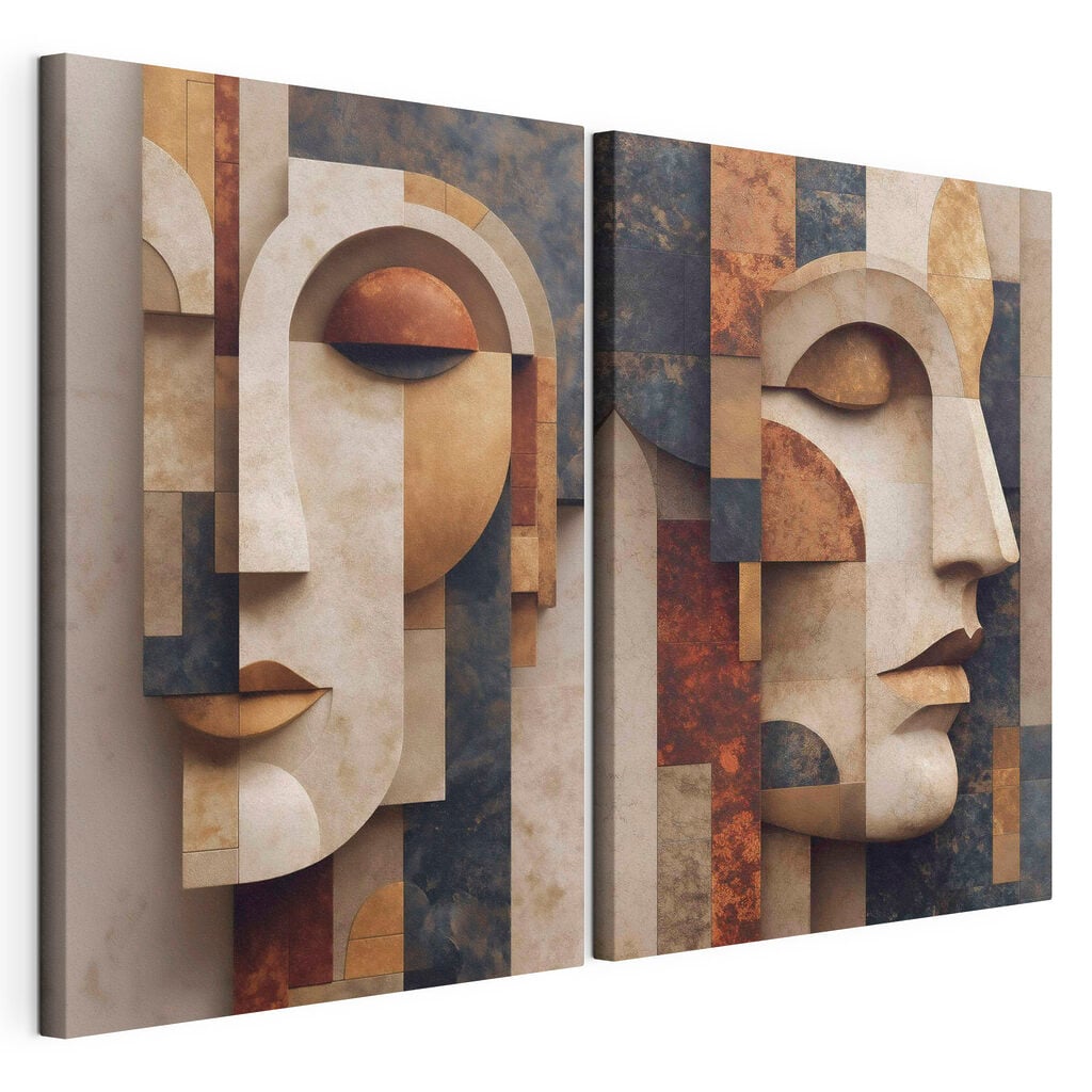 Collage of a face
