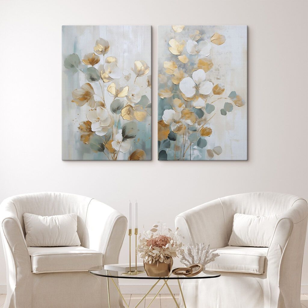 - Elegant floral composition with soft hues