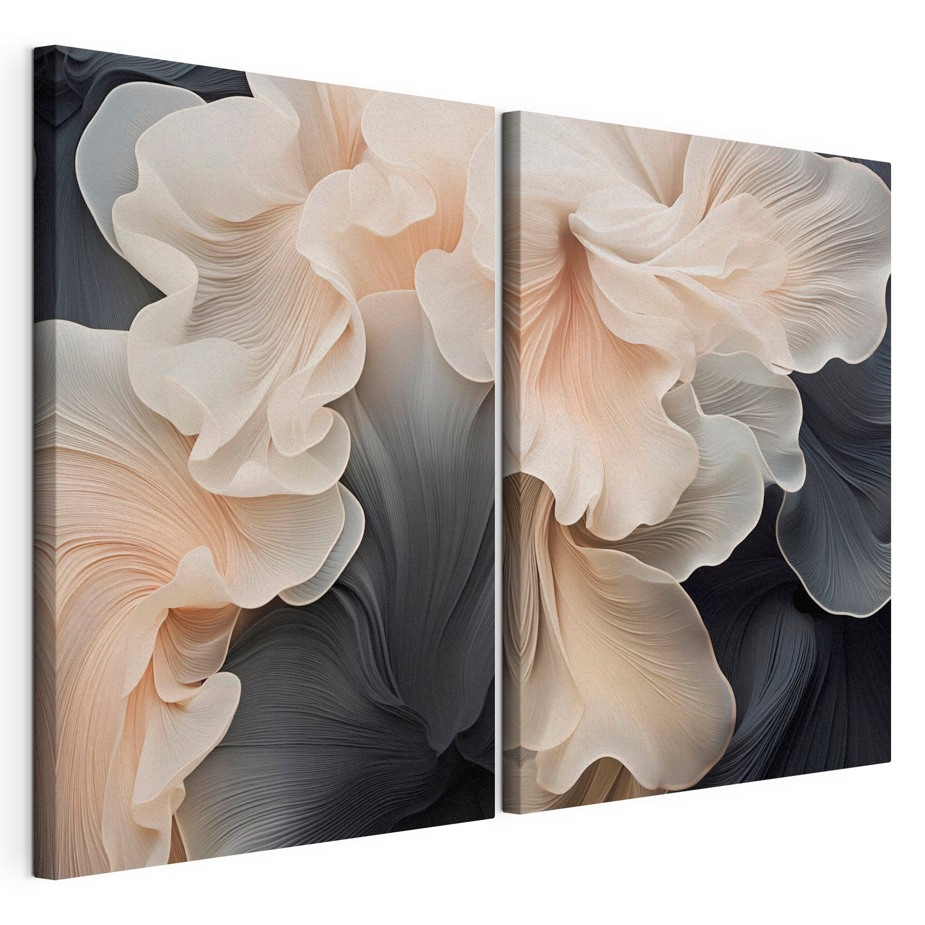 - Flowing lines in soft hues