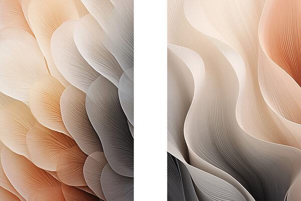 Flowing patterns in soft colors
