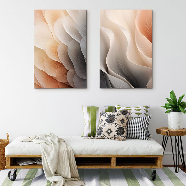 Flowing patterns in soft colors