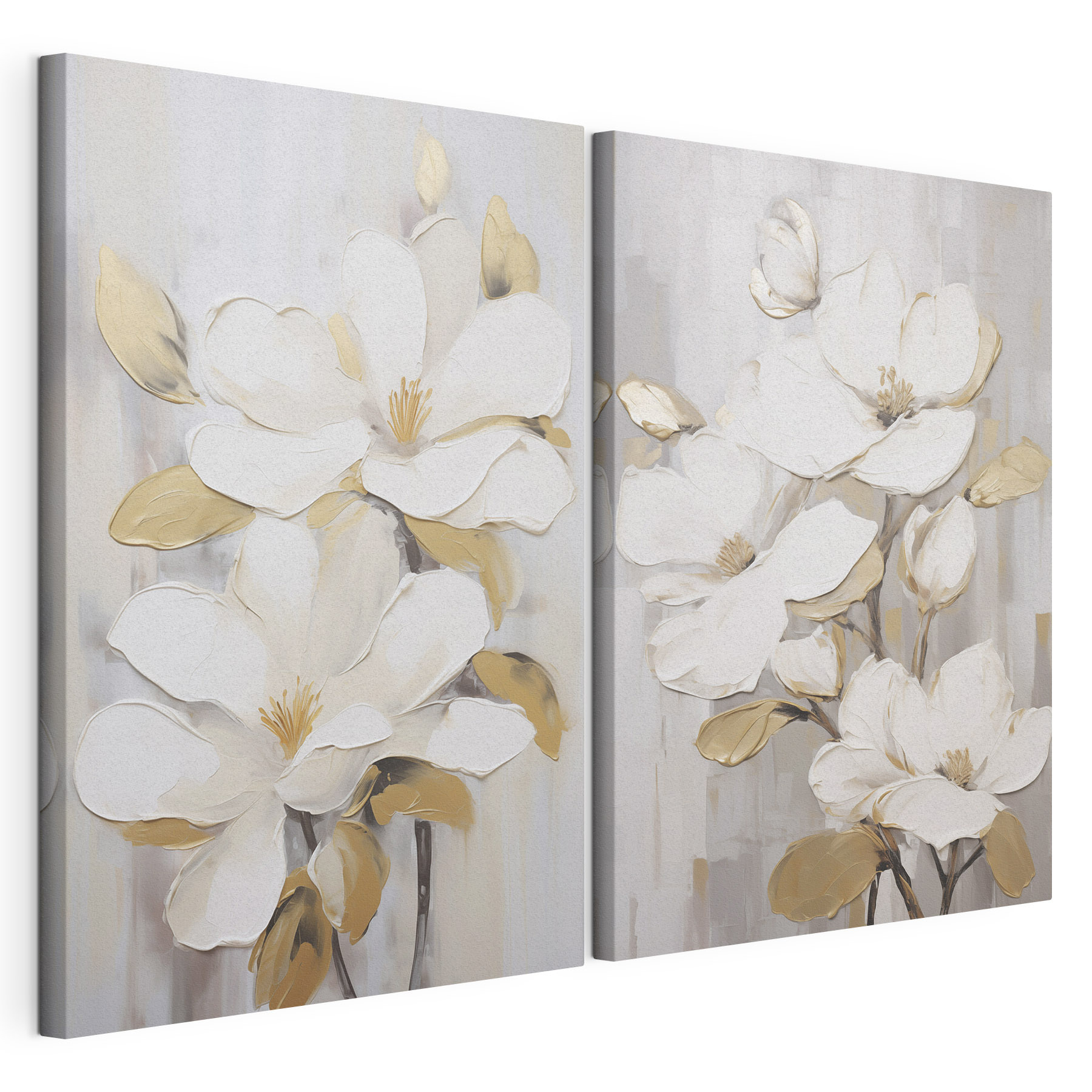 Painting of white flowers