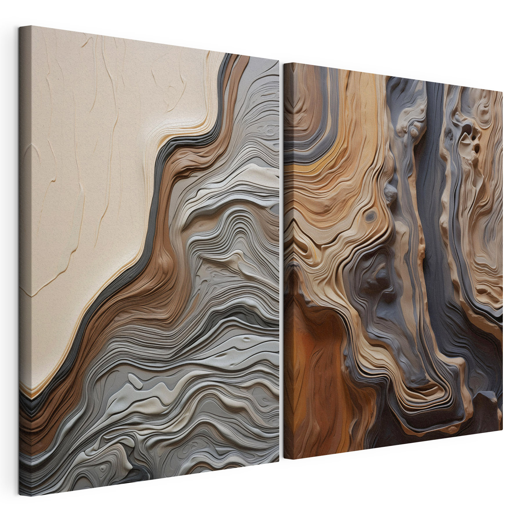 - Flowing lines in harmonious colors