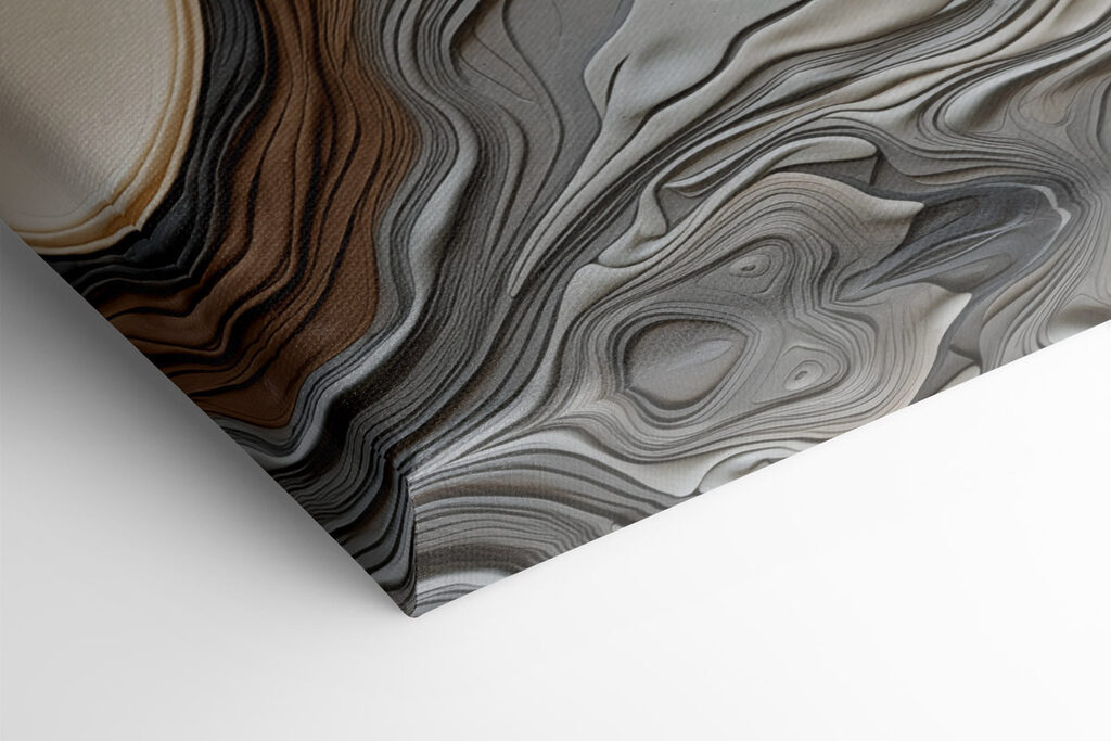 - Flowing lines in harmonious colors