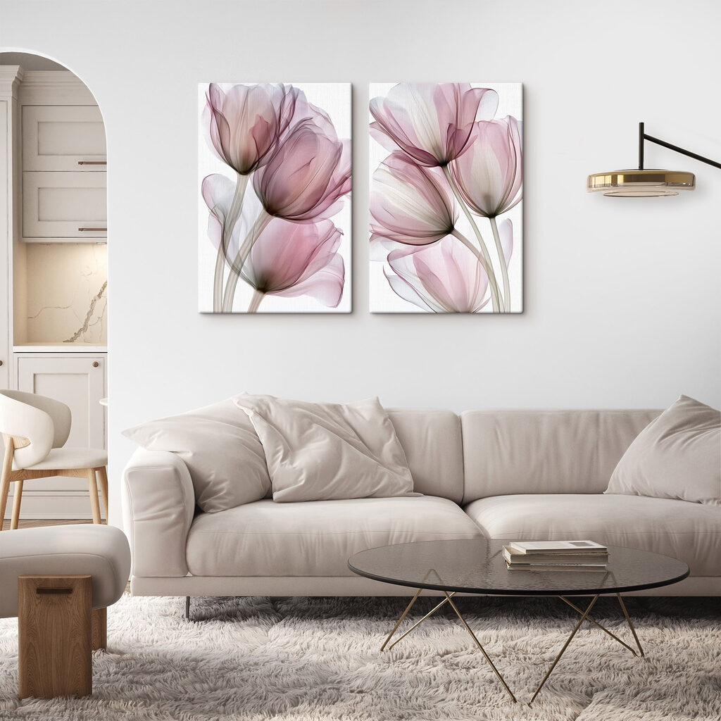 Delicate petals in soft hues