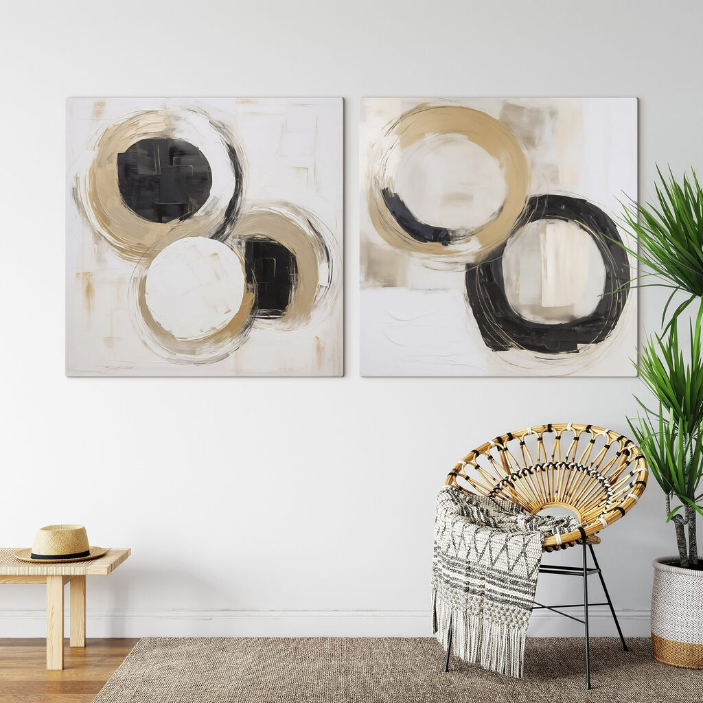 Painting of circles and circles