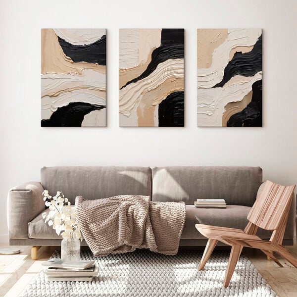 Abstract lines in neutral tones