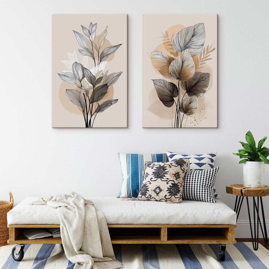 - Elegant botanical line art design
