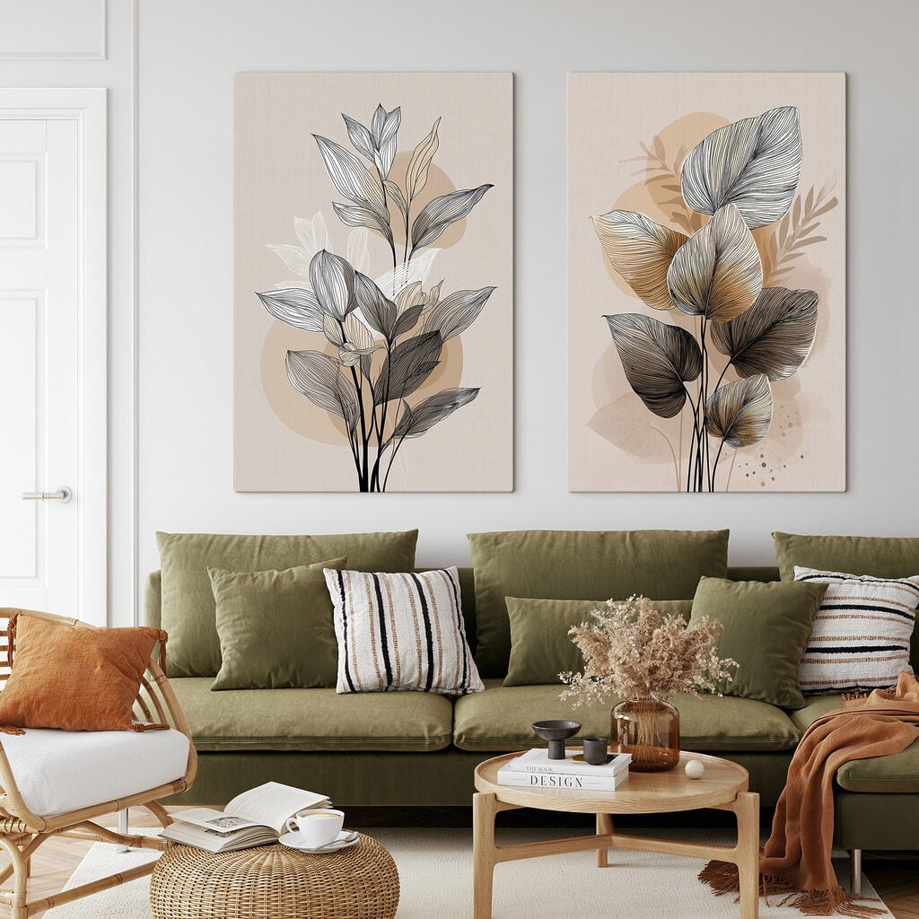 - Elegant botanical line art design