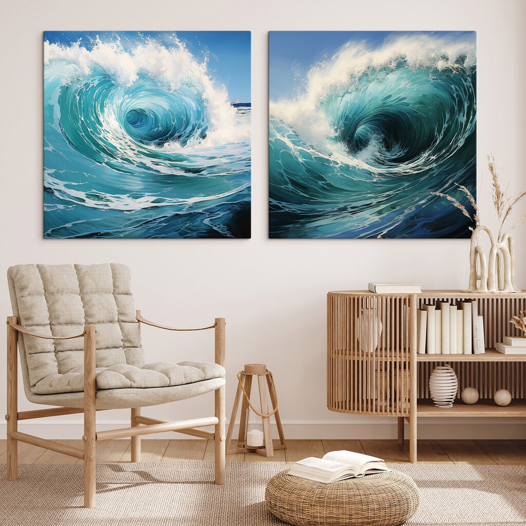 Collage of a wave