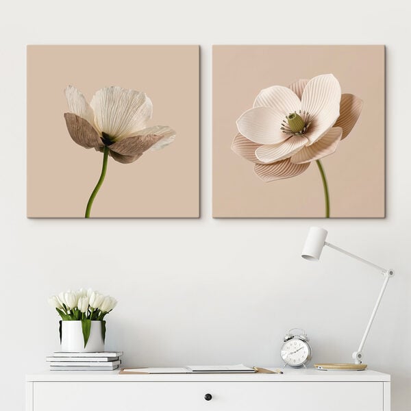 Delicate blooms in soft tones