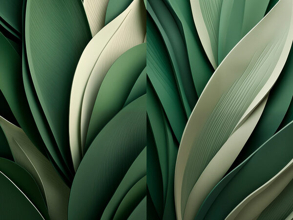 Lush green foliage in harmony