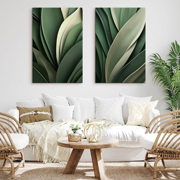 Lush green foliage in harmony