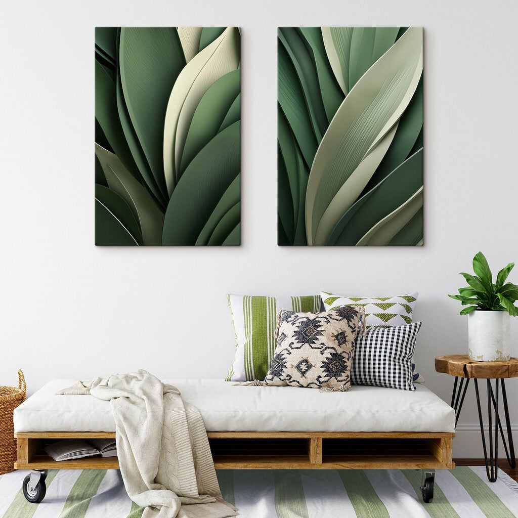 Lush green foliage in harmony
