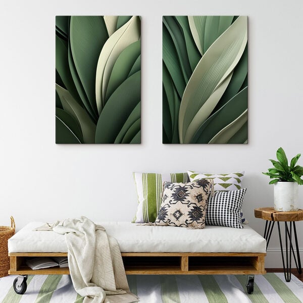 Lush green foliage in harmony