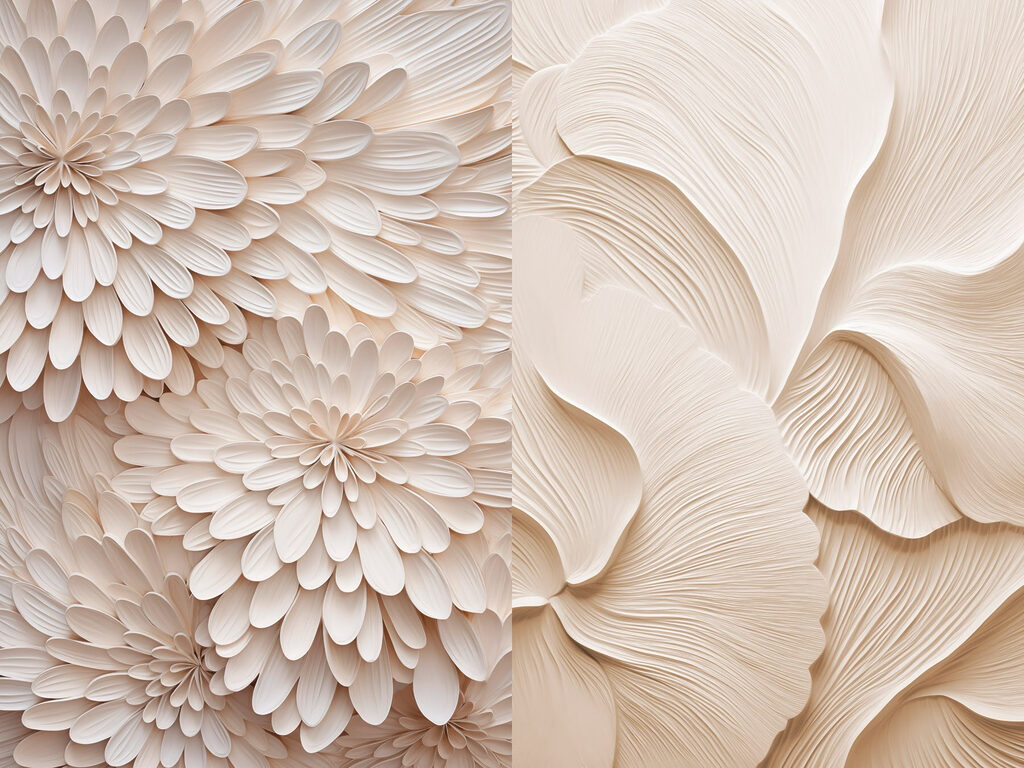 Collage of white flowers