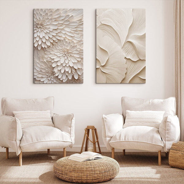 Collage of white flowers
