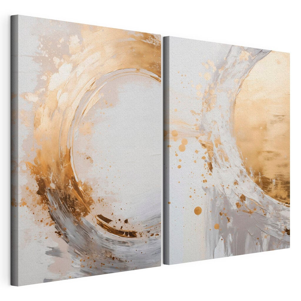 Dynamic swirls in light tones