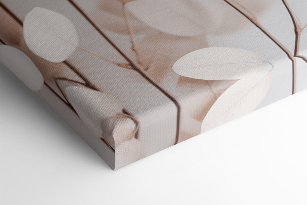 Delicate leaves in soft hues