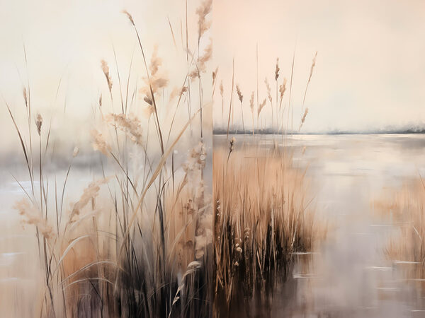 Painting of a marshy area