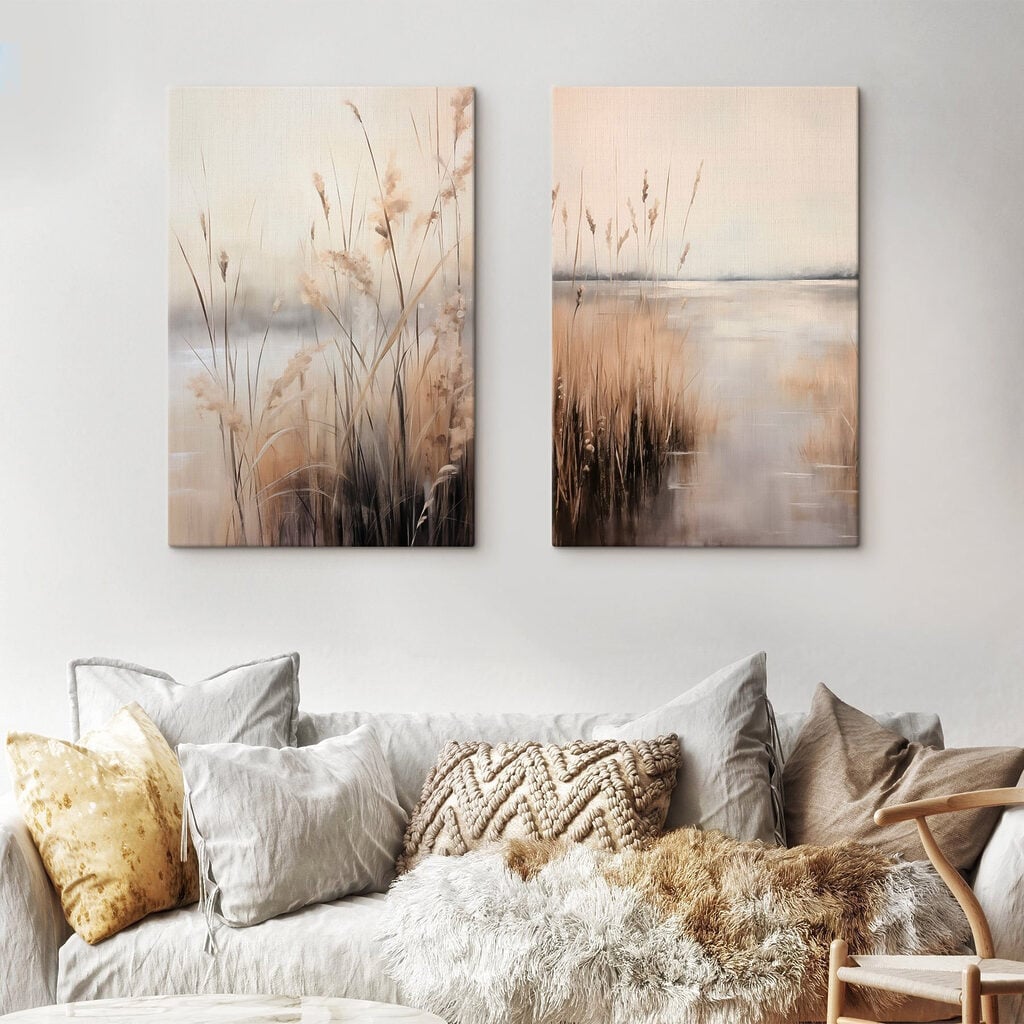 Painting of a marshy area