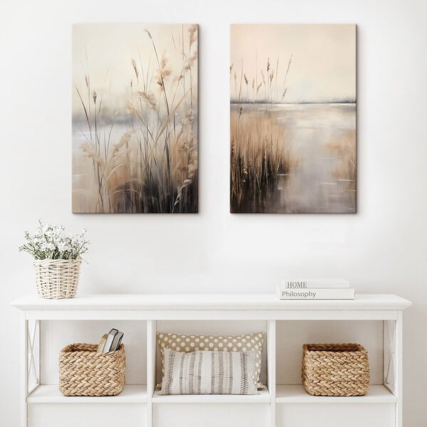 Painting of a marshy area