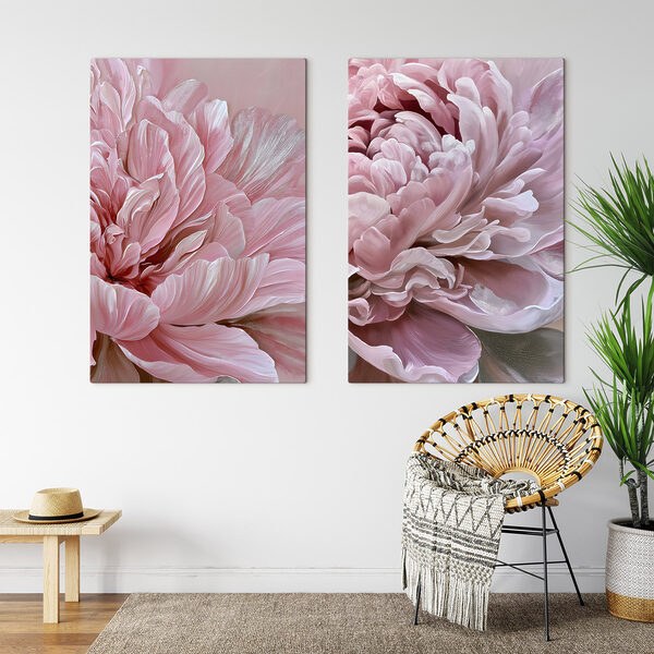 Soft petals in delicate pink hues