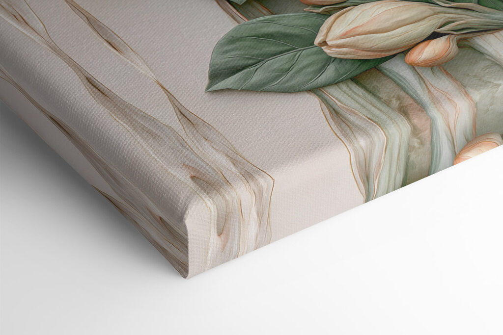 Collage of flowers and leaves