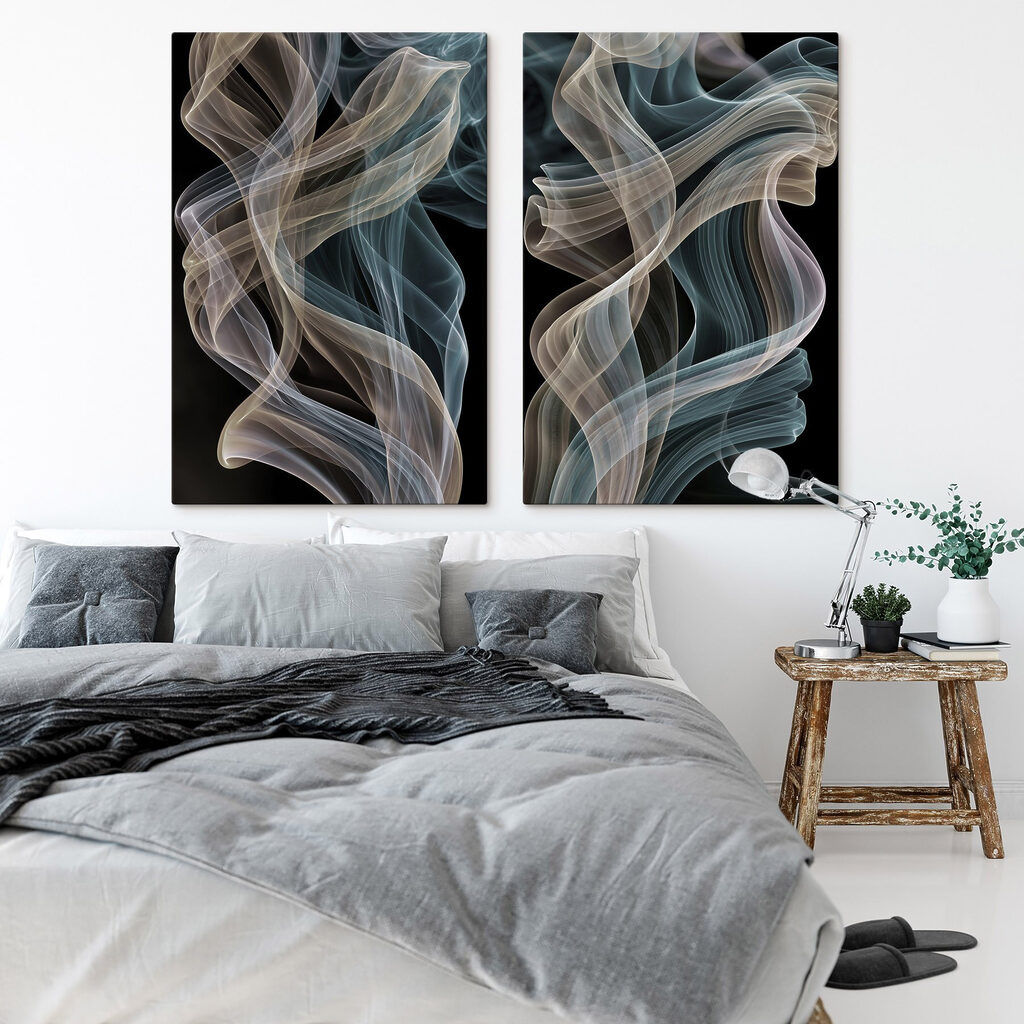Graceful swirls of floating colors