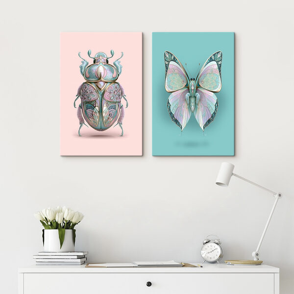 Colorful Insects with Artistic Flair