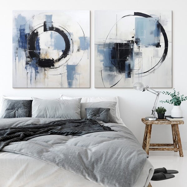 Two paintings of a circle