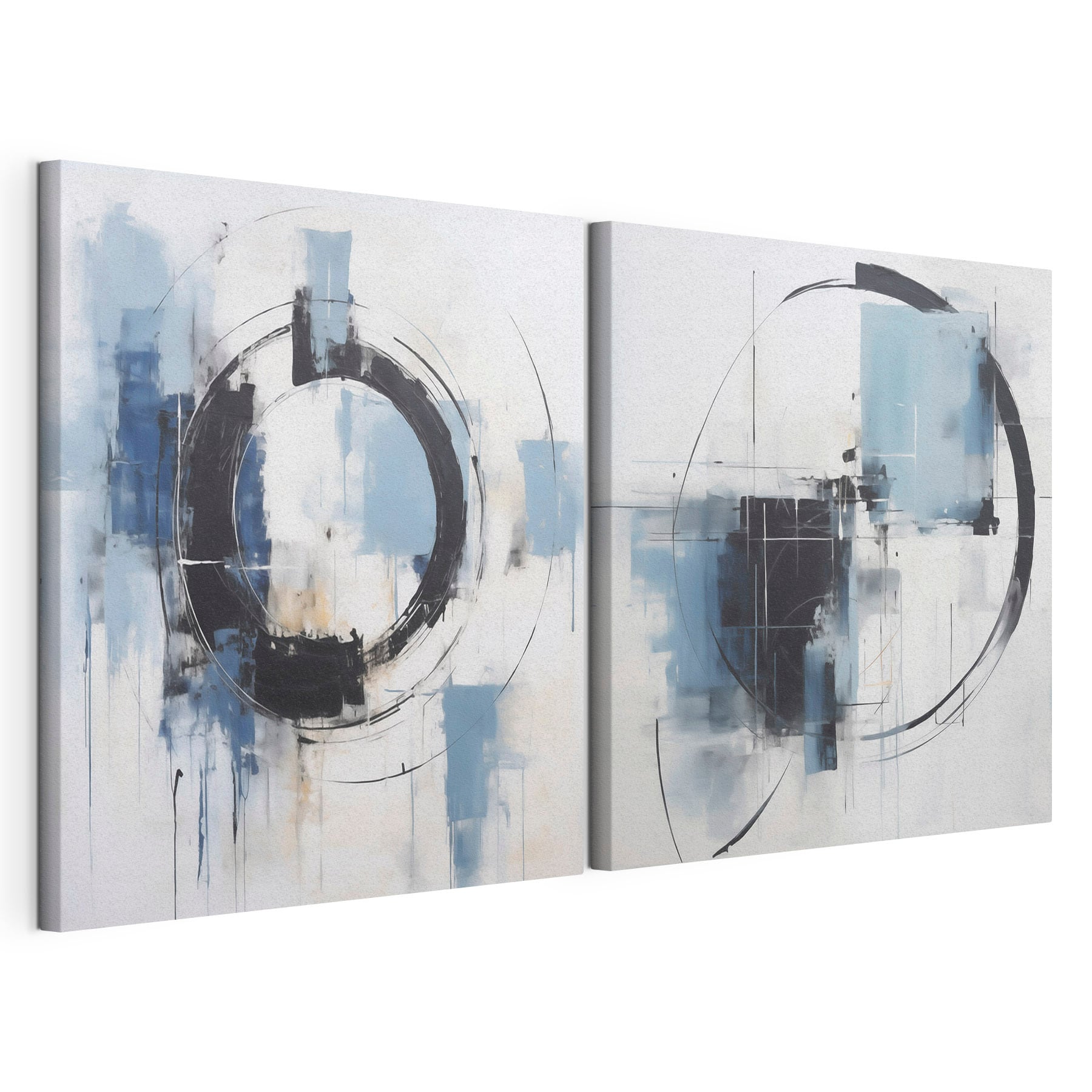 Two paintings of a circle