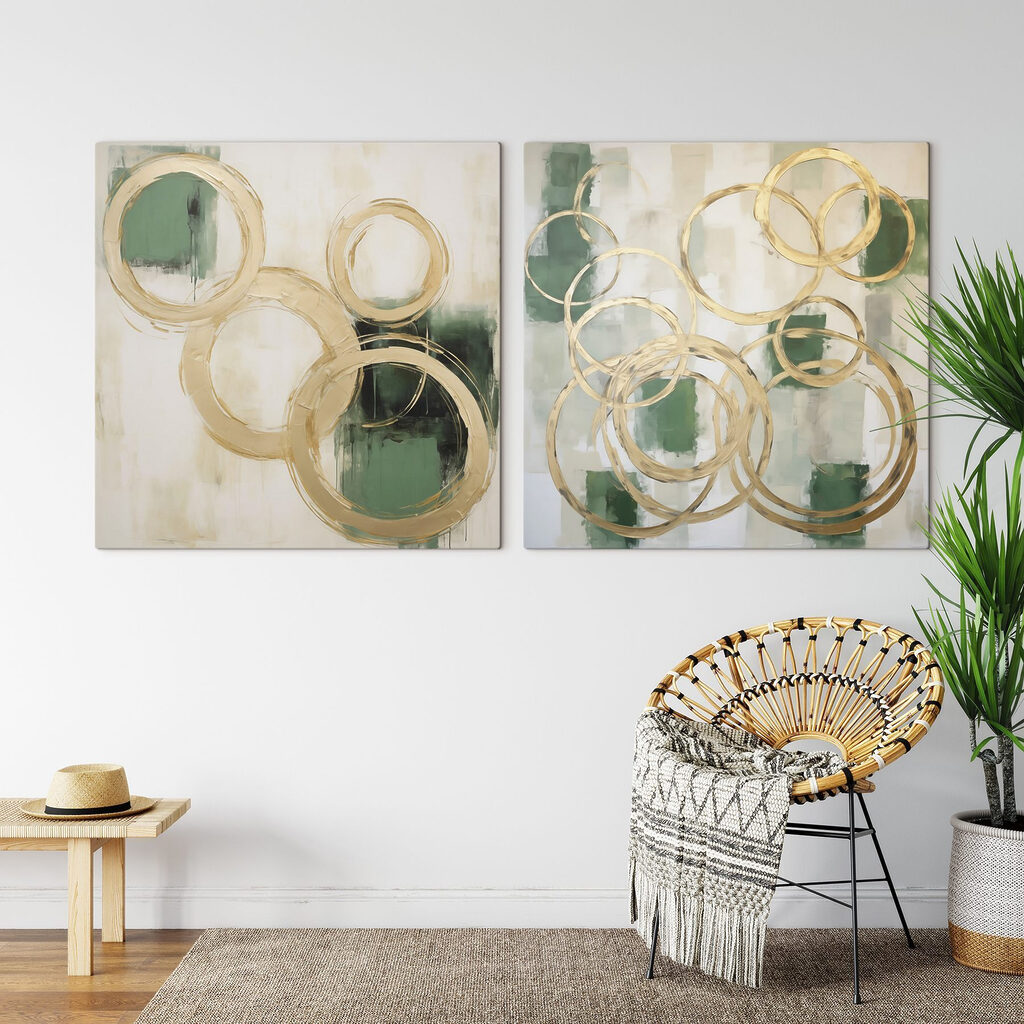 Painting of circles and circles