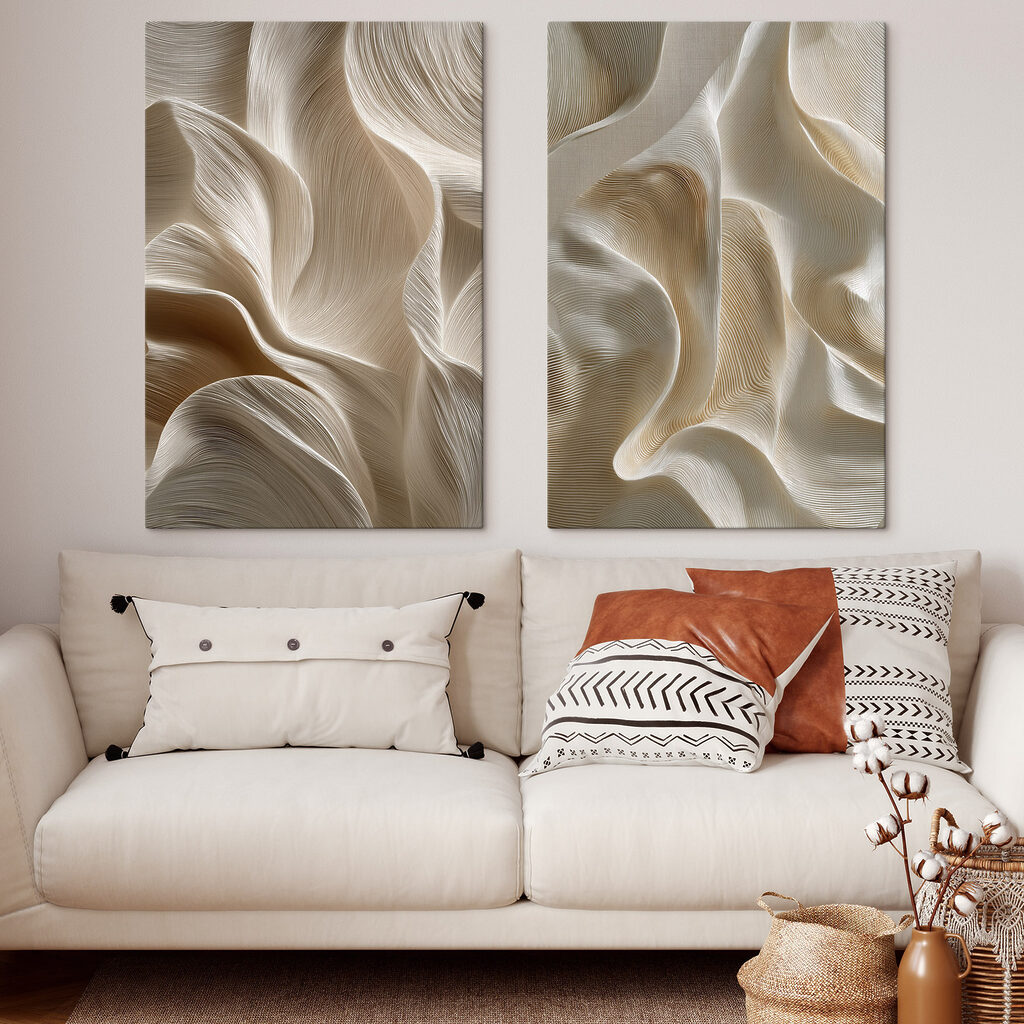 Flowing patterns in soft hues