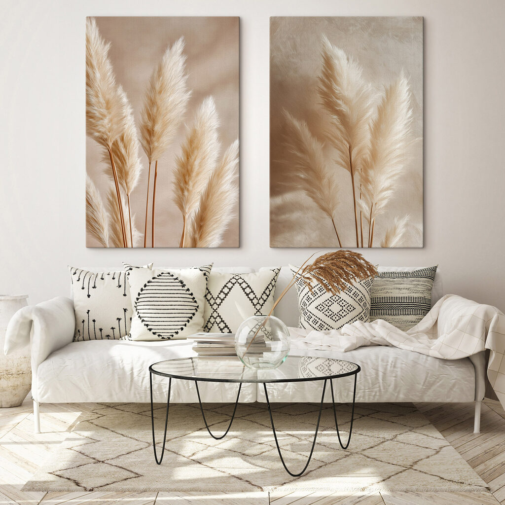 Delicate feathery plants in harmony