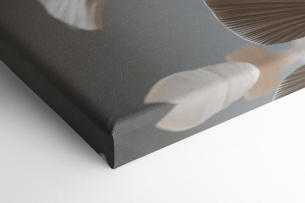 Elegant paper leaves in soft hues