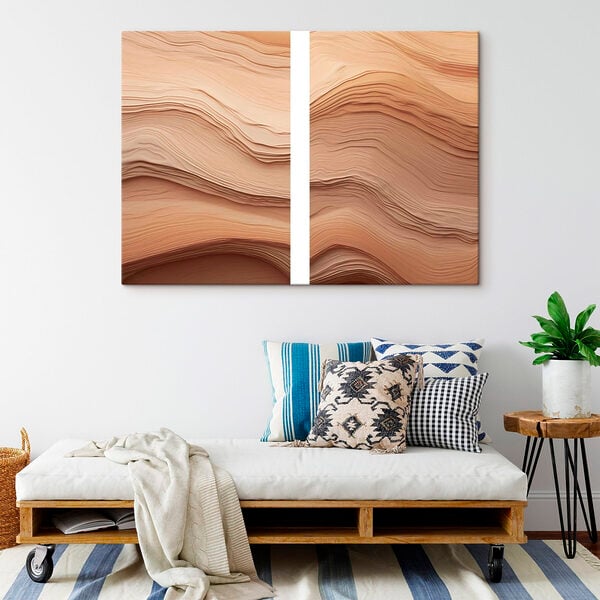 Flowing layers of soft hues