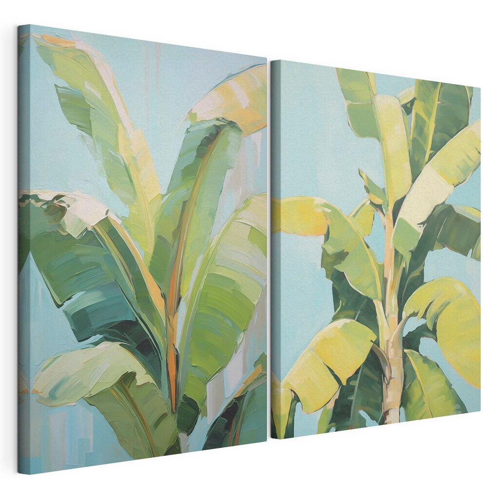 Painting of a banana tree