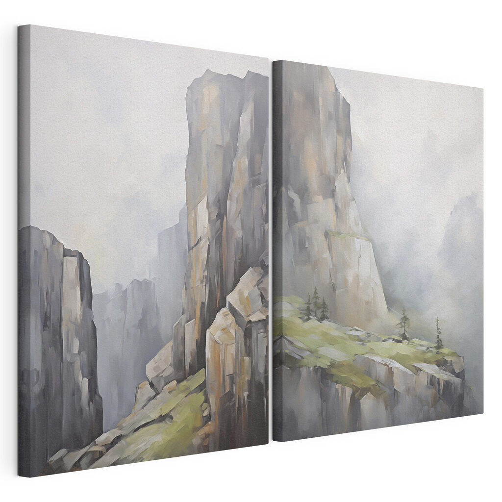 Painting of a mountain