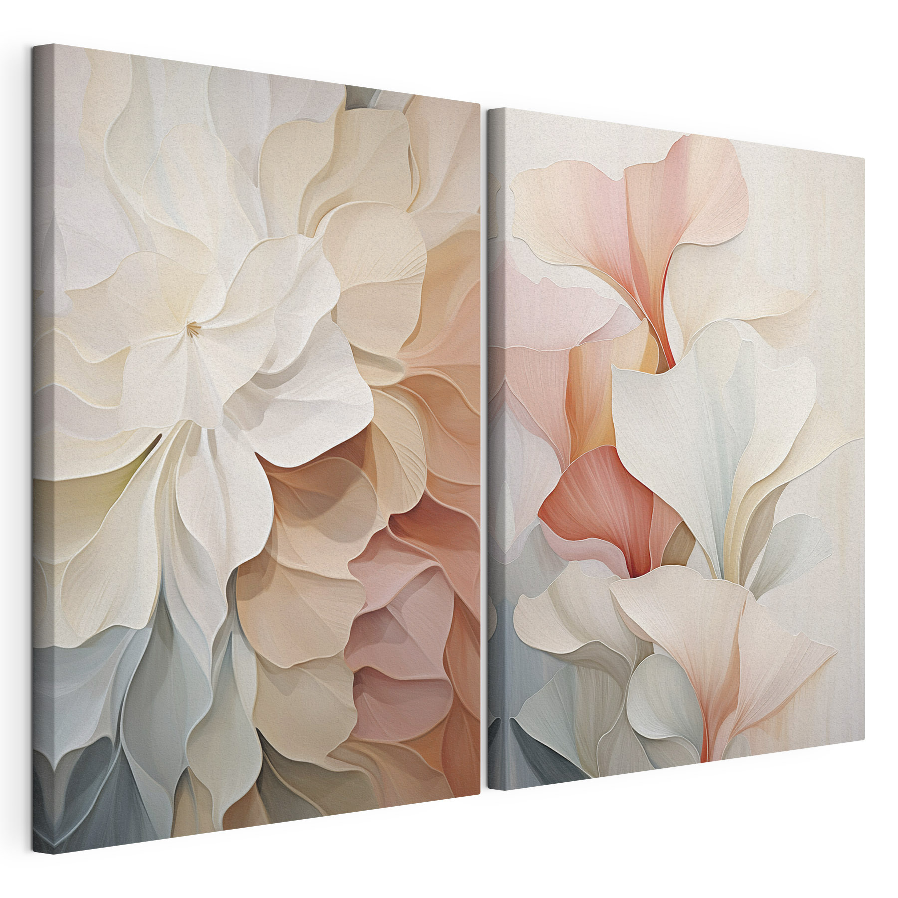 Delicate petals in soft hues