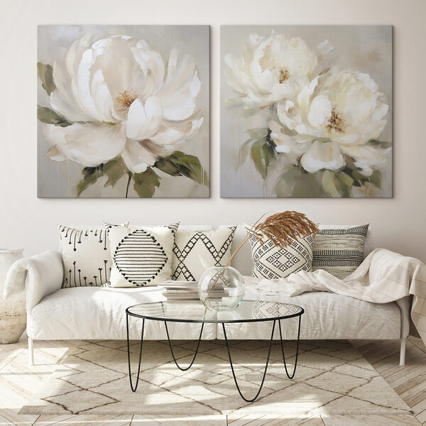 Painting of a white flower