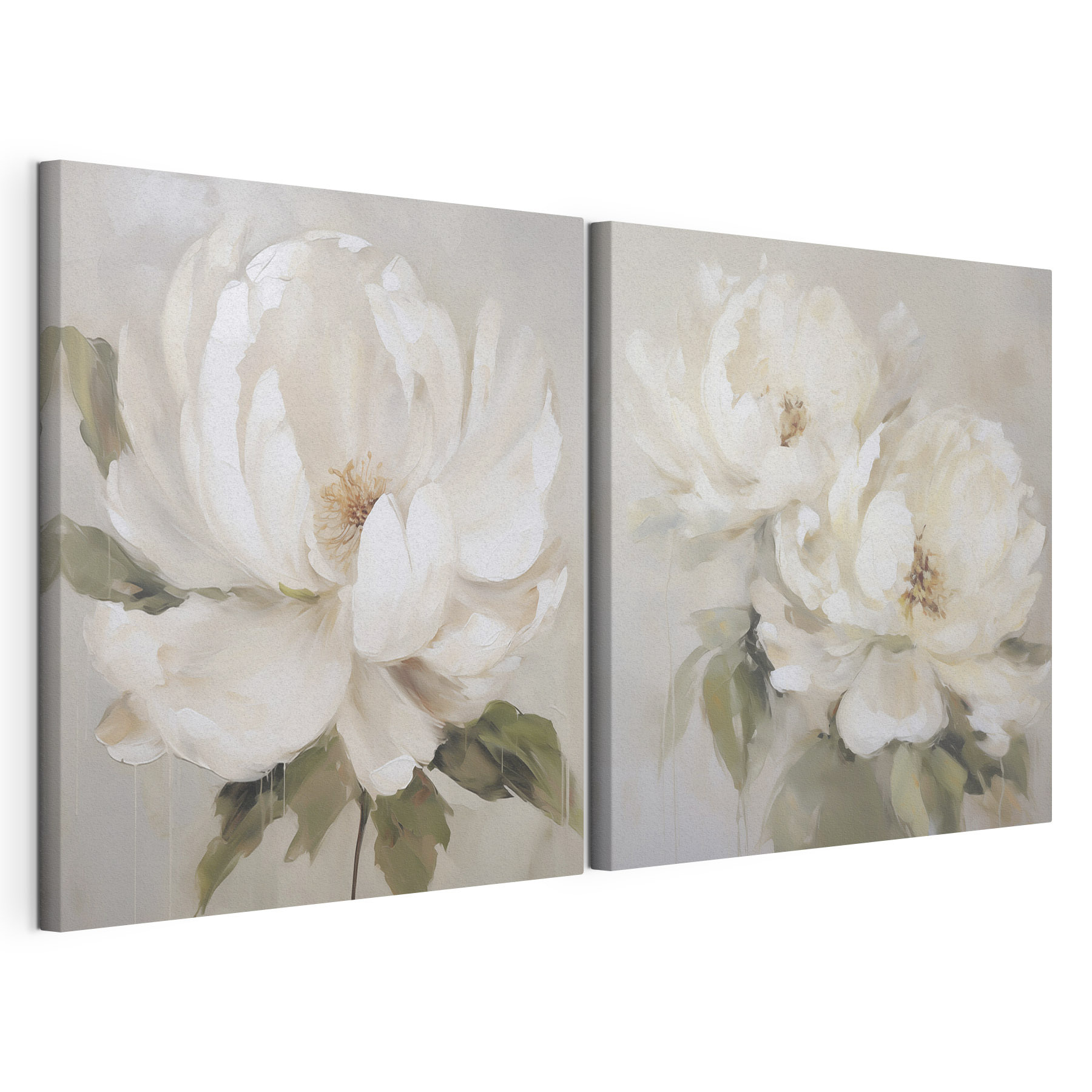 Painting of a white flower